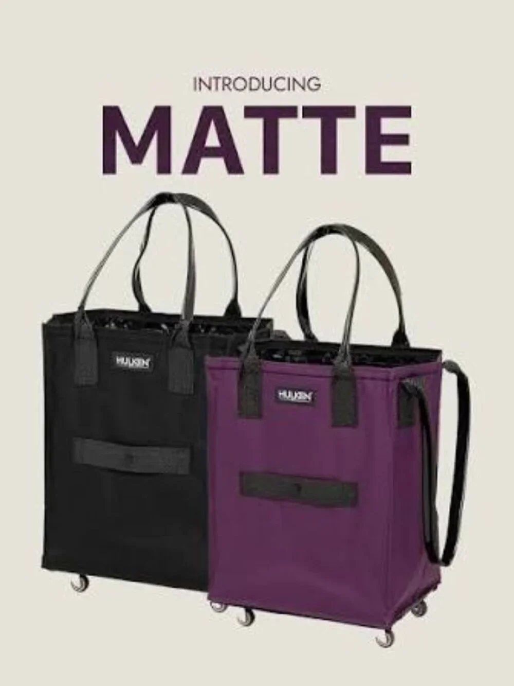 NWT Hulken Bag, MATTE PLUM, Large